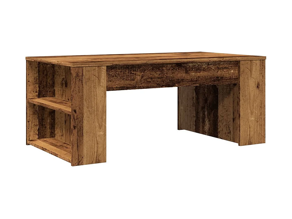 Couchtisch-Wohnzimmertisch-Beistelltische Altholz-Optik 102x55x42 cm Holzwerkstoff SHL51381