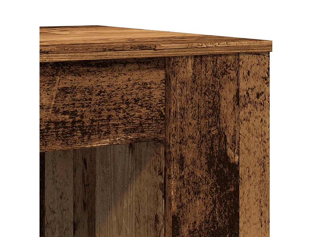 Couchtisch-Wohnzimmertisch-Beistelltische Altholz-Optik 102x55x42 cm Holzwerkstoff SHL51381