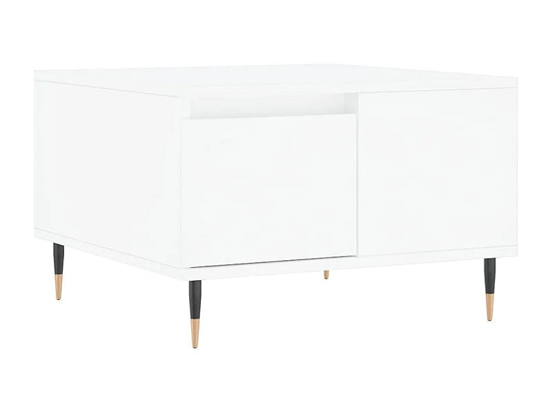 Mesa de centro | Mesa auxiliar madera ingeniería metal roble humo 90x57x35 cm SHL2695