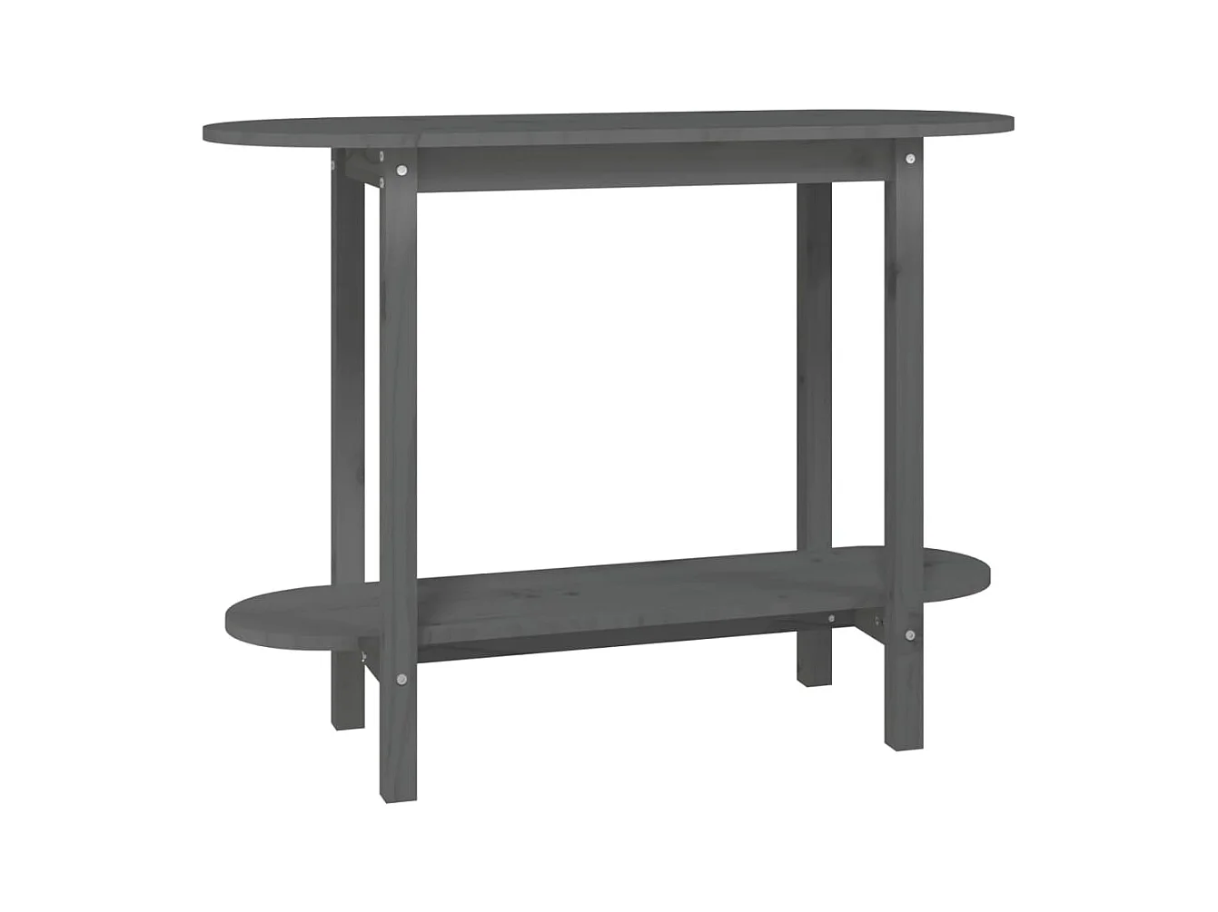 Table console Gris 110x40x80 cm Bois massif de pin SHL20420