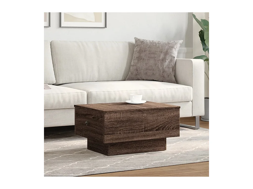 Mesa de centro-Mesa auxiliar madera de mango rugosa 120x60x40 cm SHL2310