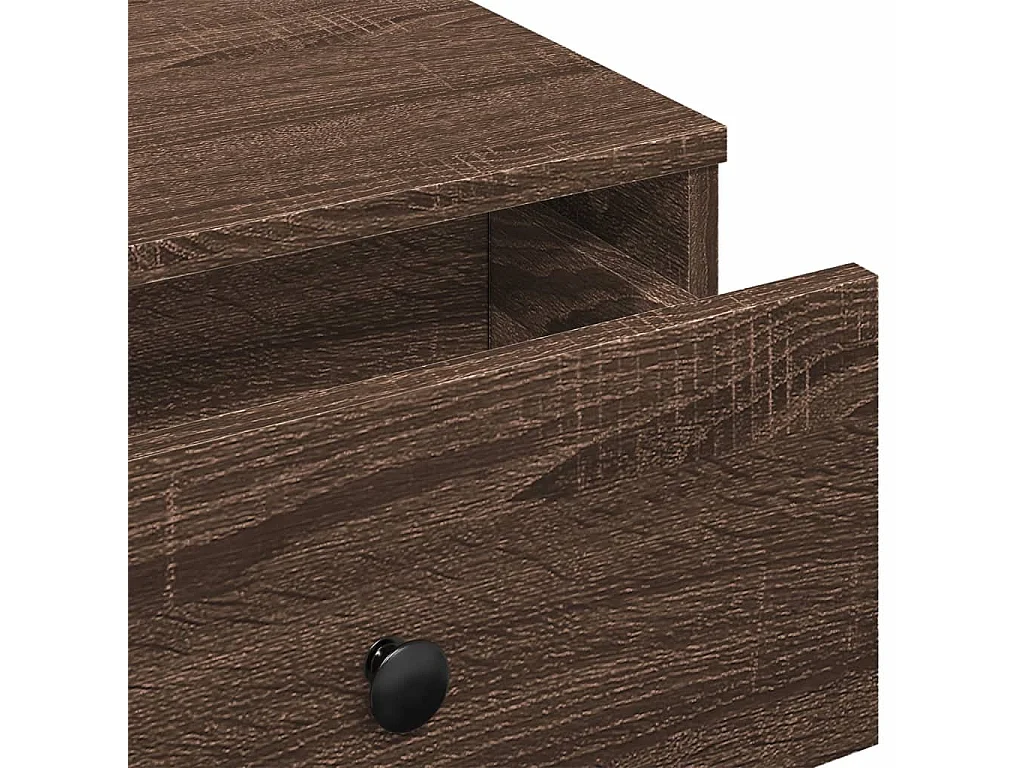 Couchtisch-Wohnzimmertisch-Beistelltische Braun Eichen-Optik 60x45x31 cm Holzwerkstoff SHL11165