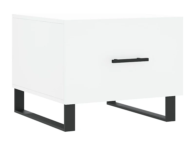 Couchtisch-Wohnzimmertisch-Beistelltische Weiß 50x50x40 cm Holzwerkstoff SHL95319