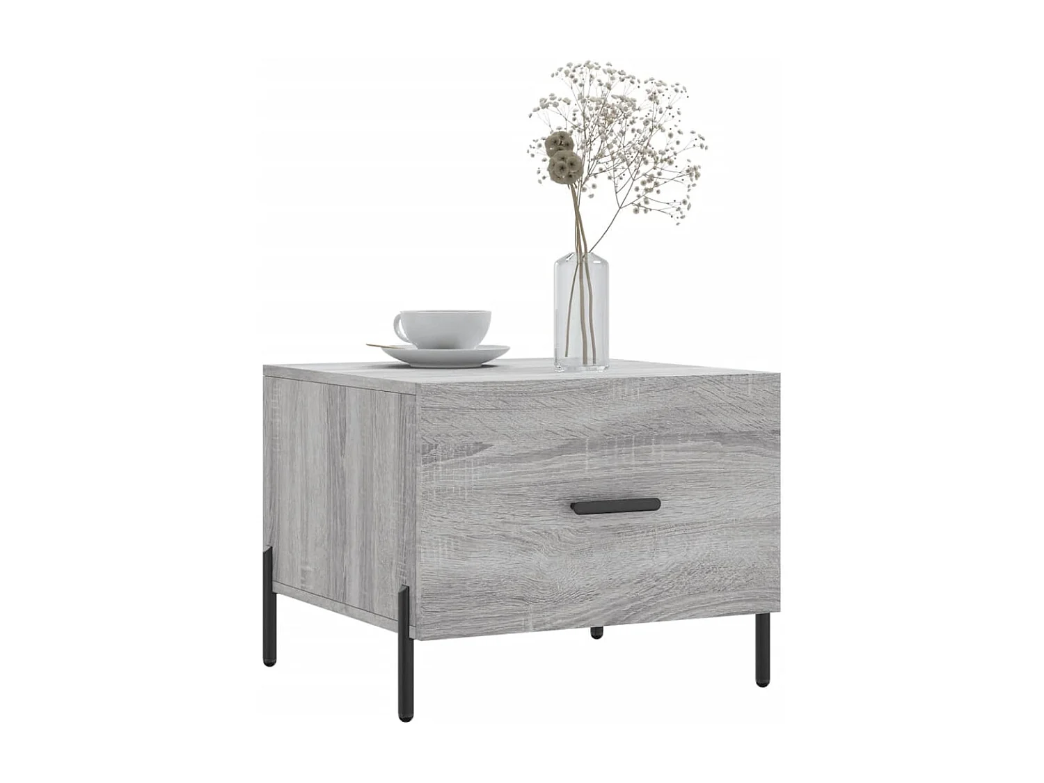 Couchtisch 2er Set-Sofatisch-Beistelltische Grau Sonoma 50x50x40 cm Holzwerkstoff SHL44358