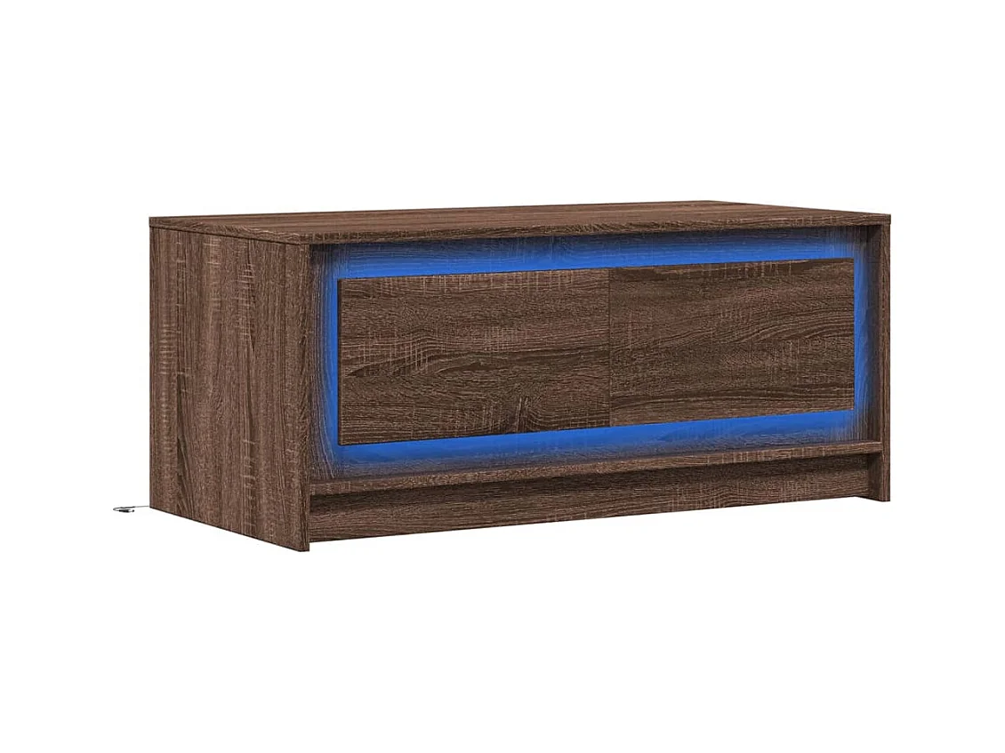 Mesa de centro-Mesa auxiliar madera maciza pino marrón miel 100x101x40,5 cm SHL822741