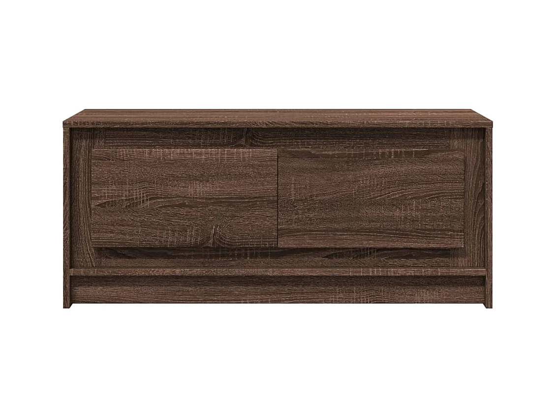 Mesa de centro-Mesa auxiliar madera maciza pino marrón miel 100x101x40,5 cm SHL822741
