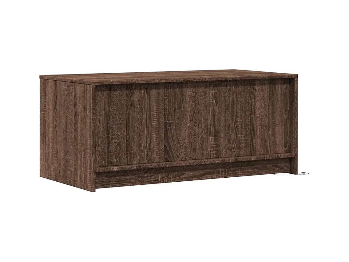 Mesa de centro-Mesa auxiliar madera maciza pino marrón miel 100x101x40,5 cm SHL822741