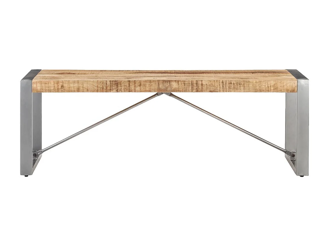 Couchtisch-Beistelltisch-Sofatisch 120x60x40 cm Raues Mangoholz SHL18635