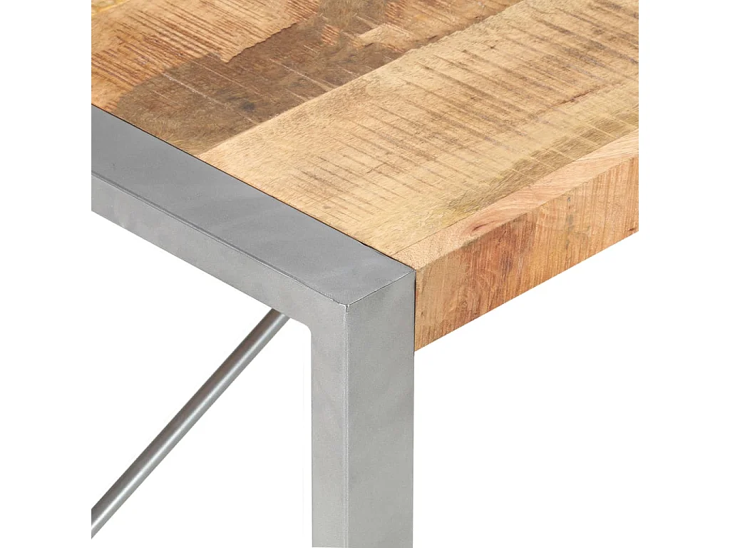 Couchtisch-Beistelltisch-Sofatisch 120x60x40 cm Raues Mangoholz SHL18635