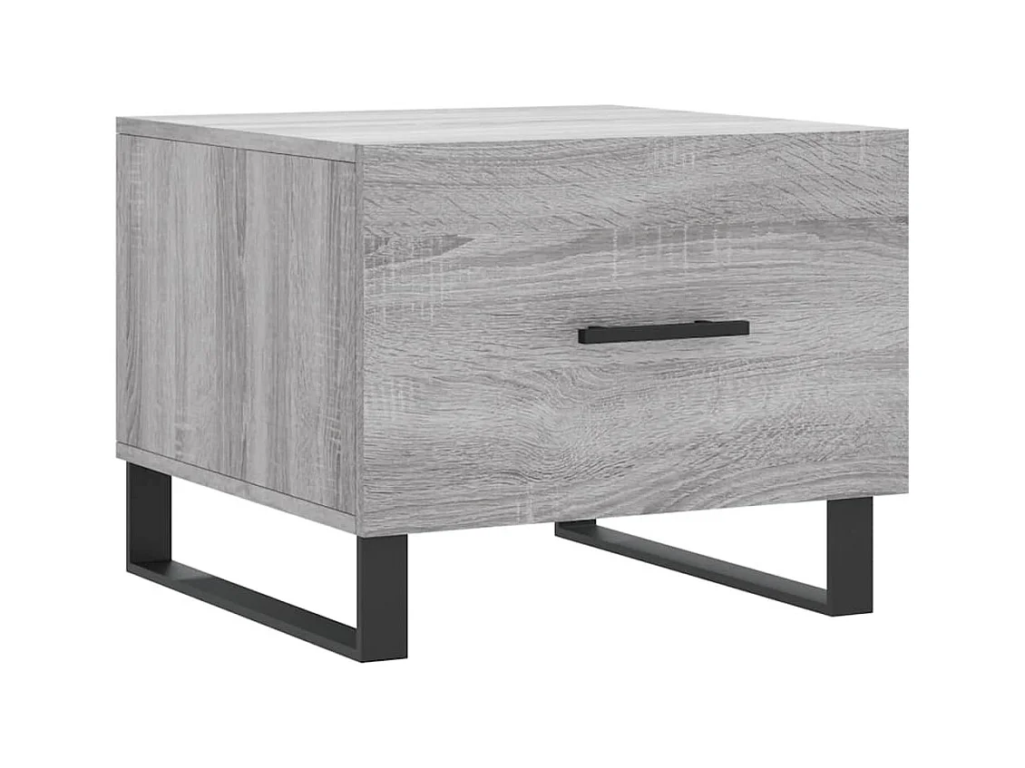 Table basse salon-Table d'appoint Sonoma gris 50x50x40 cm Bois d'ingénierie SHL49107