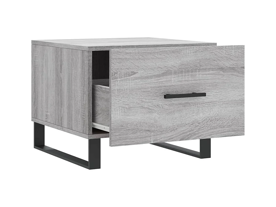 Table basse salon-Table d'appoint Sonoma gris 50x50x40 cm Bois d'ingénierie SHL49107