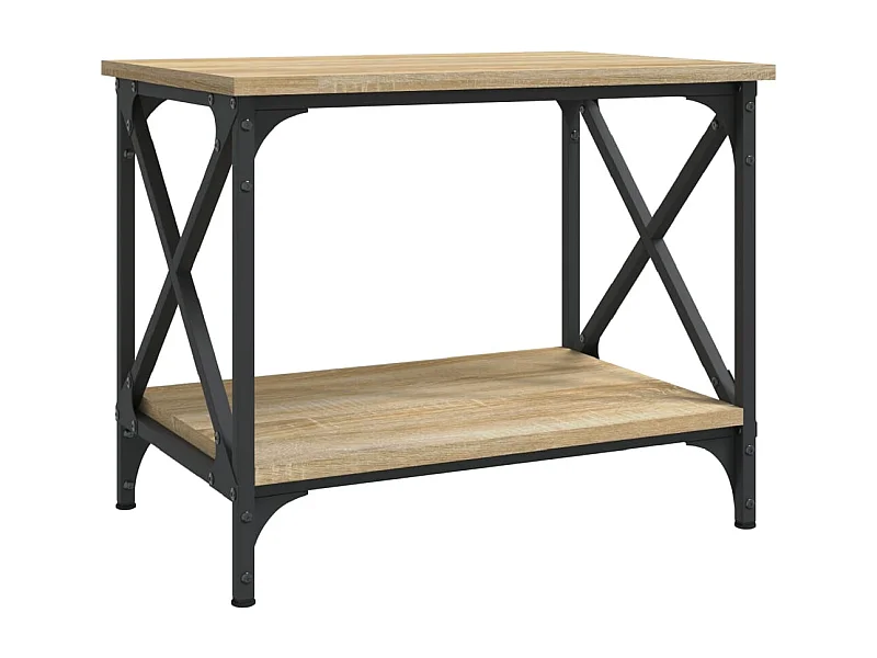 Mesa de centro | Mesa auxiliar madera de ingeniería gris Sonoma 100x100x48,5 cm SHL368182