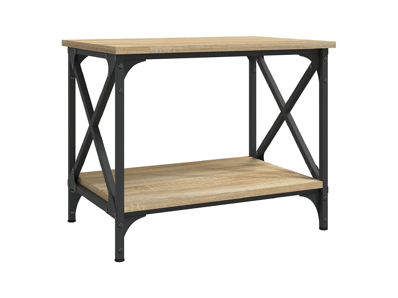 Mesa de centro | Mesa auxiliar madera de ingeniería gris Sonoma 100x100x48,5 cm SHL368182