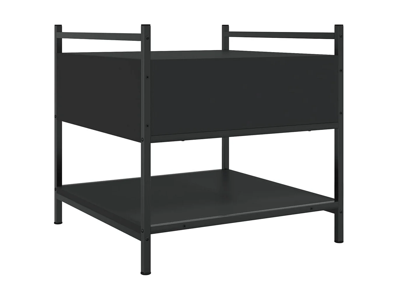 Mesa de centro-Mesa auxiliar acero inoxidable madera maciza reciclada dorado SHL369429