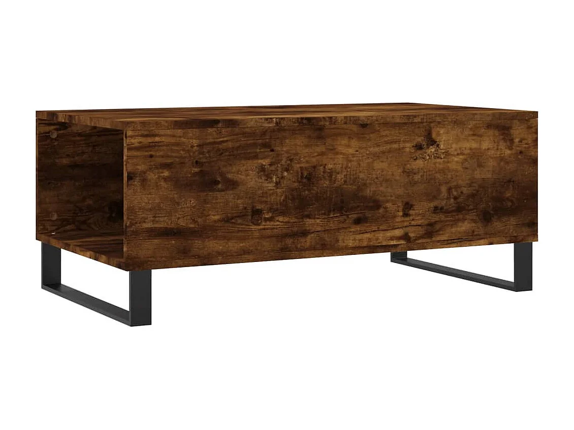 Table basse salon-Table d'appoint Chêne fumé 90x50x36,5 cm Bois d'ingénierie SHL27426