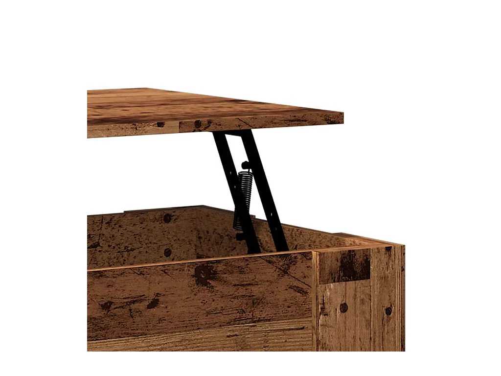 Mesa de centro-Mesa auxiliar teca reciclada maciza 90x50x41 cm SHL4469