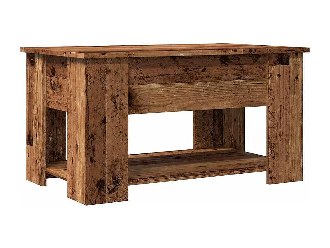 Couchtisch-Wohnzimmertisch-Beistelltische Altholz-Optik 79x49x41 cm Holzwerkstoff SHL57811