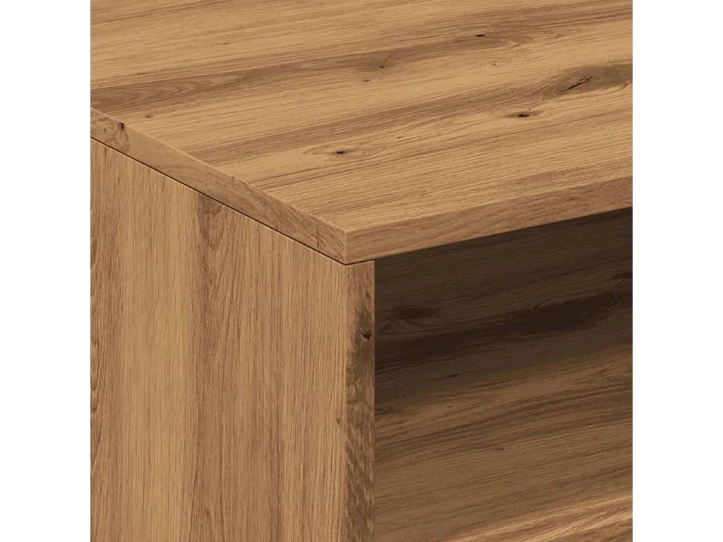 Mesa de centro-Mesa auxiliar-Mesita de centro de madera maciza de abeto 110x50x33,5 cm SHL454844
