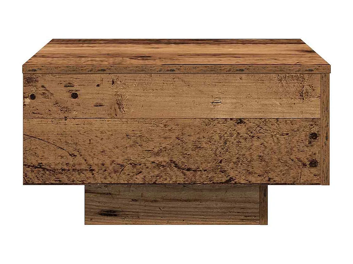 Salontafel | Koffietafel Oud hout 55 x 55 x 31 cm Bewerkt hout