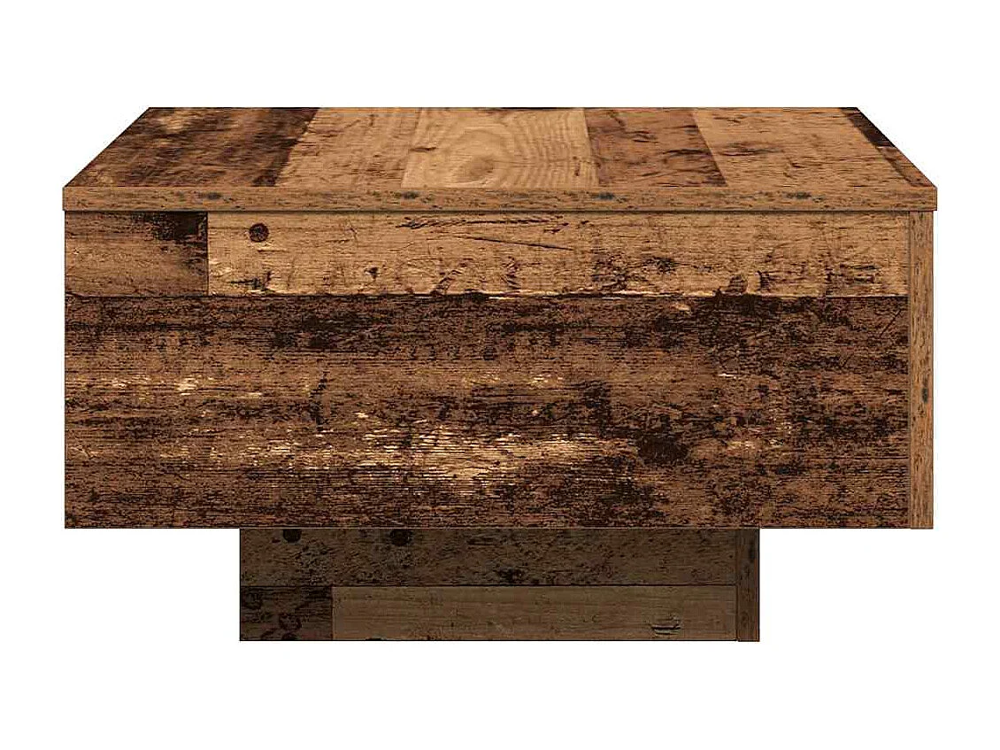 Salontafel | Koffietafel Oud hout 55 x 55 x 31 cm Bewerkt hout