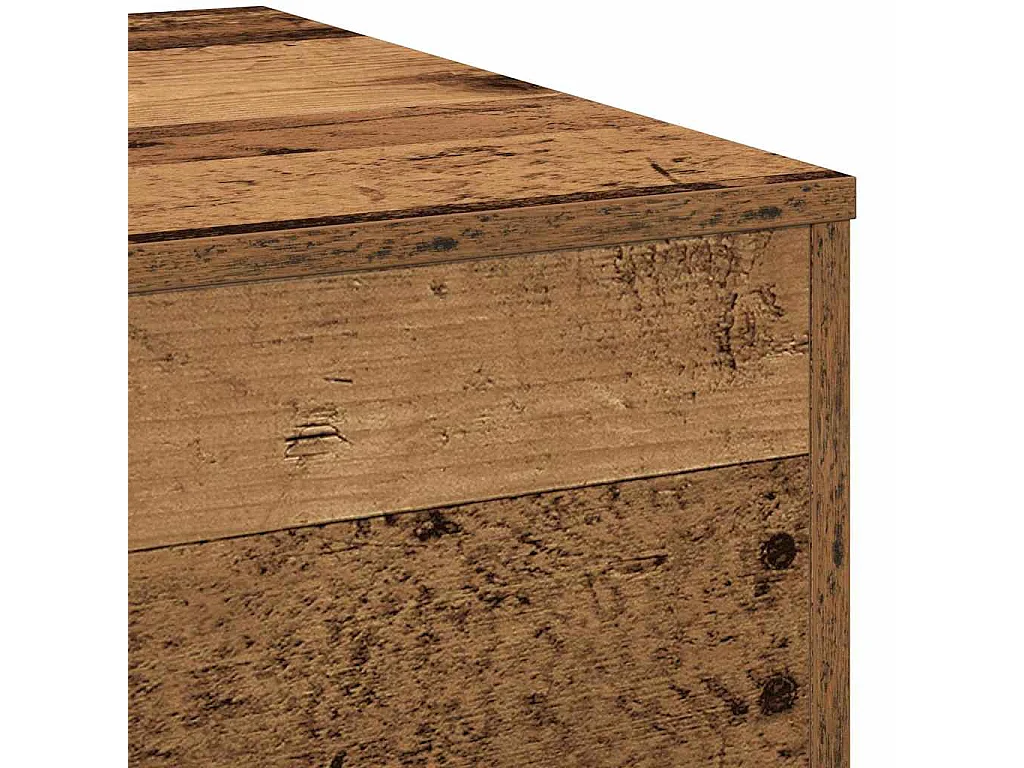 Salontafel | Koffietafel Oud hout 55 x 55 x 31 cm Bewerkt hout
