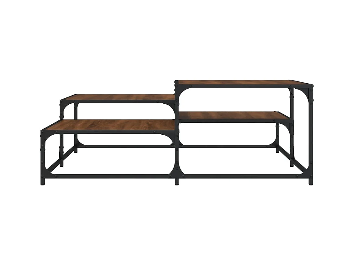 Mesa de centro-Mesa auxiliar de madera maciza de mango 100x60x40 cm SHL2207