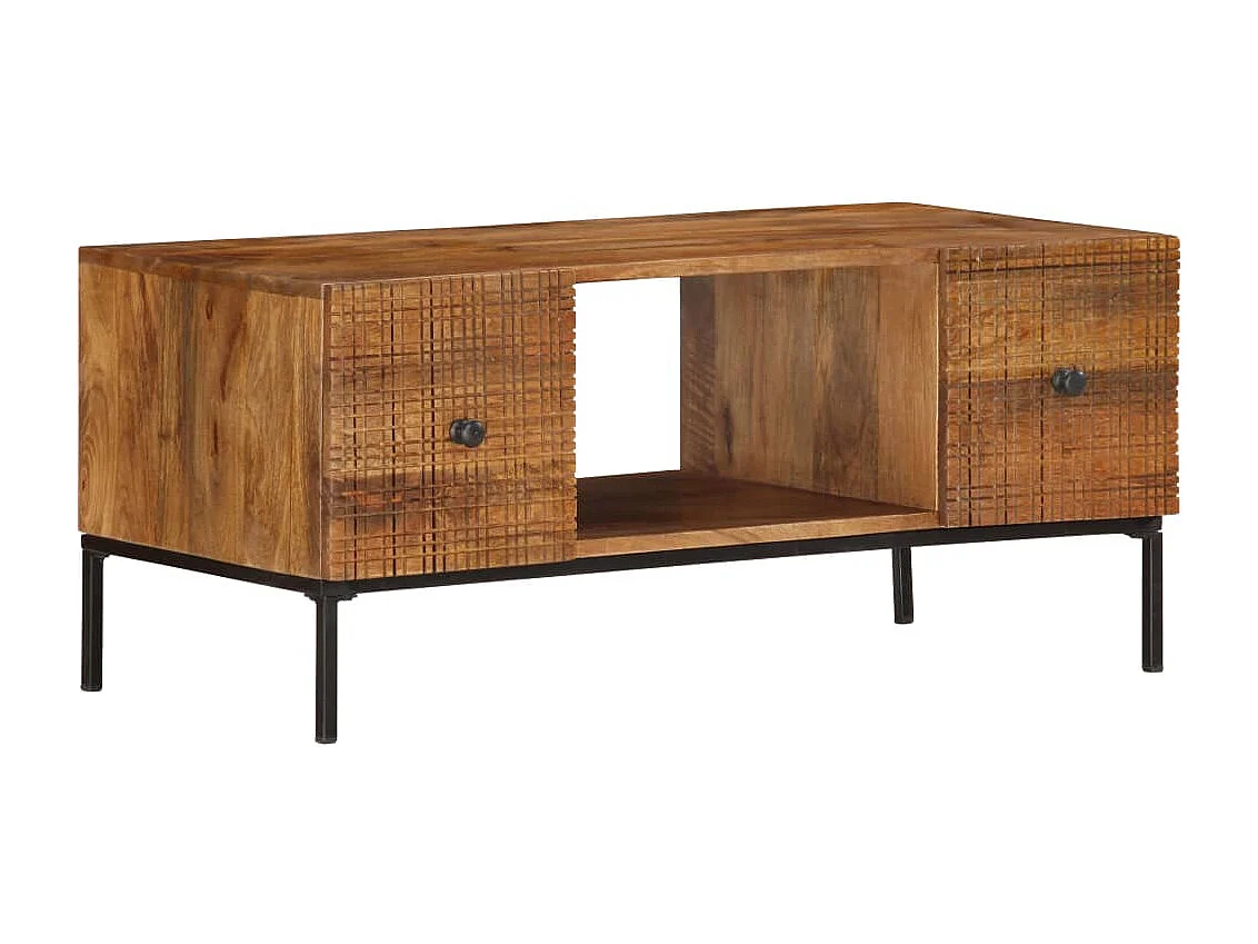 Mesa de centro | Mesa de café | Mesa auxiliar Roble artisan 60x60x30 cm Madera contrachapada SHL3213