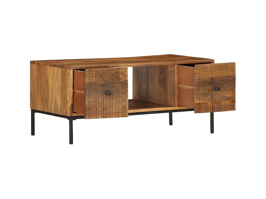 Table basse salon-Table d'appoint 90x45x40 cm Bois de manguier massif SHL45050