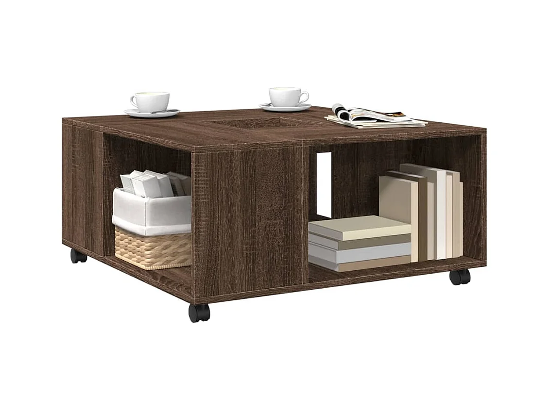 Mesa de centro-Mesa auxiliar madera maciza reciclada 120x60x40 cm SHL2313
