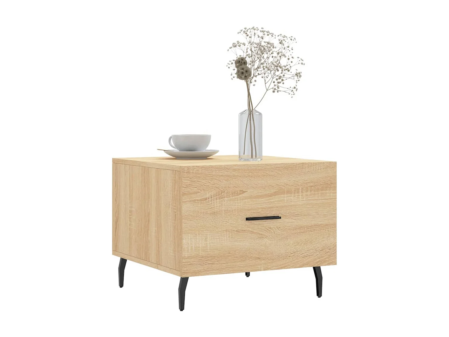 Mesa de centro | Mesa auxiliar madera contrachapada roble Sonoma 50x50x40 cm SHL517347