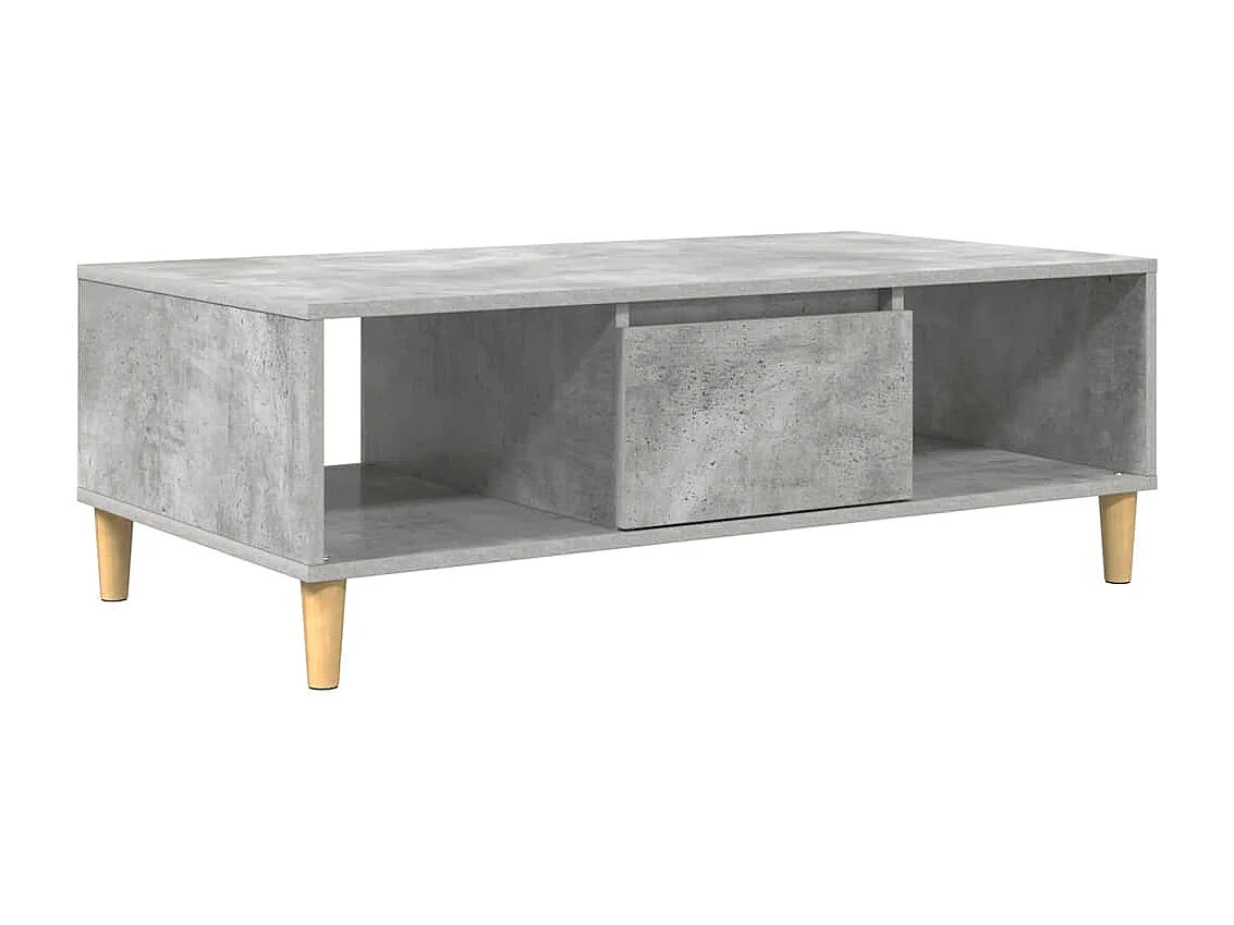 Mesa de centro | Mesa de apoio Cinzento cimento 103.5x60x35 cm