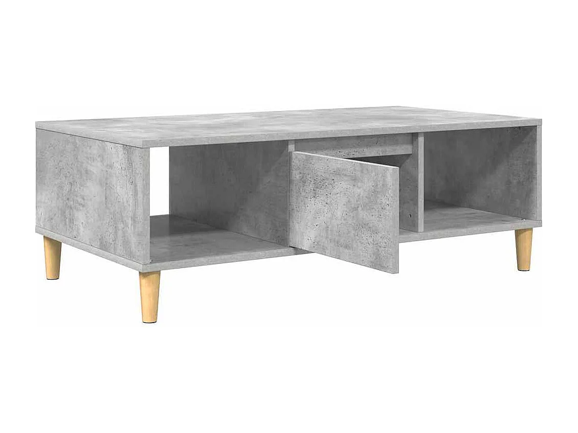 Mesa de centro | Mesa de apoio Cinzento cimento 103.5x60x35 cm