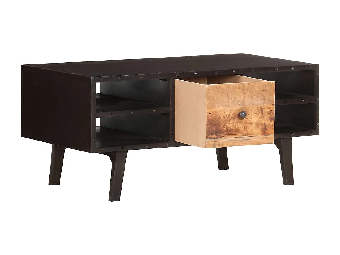 Couchtisch-Beistelltisch-Sofatisch 100x50x45 cm Altholz Massiv SHL32887