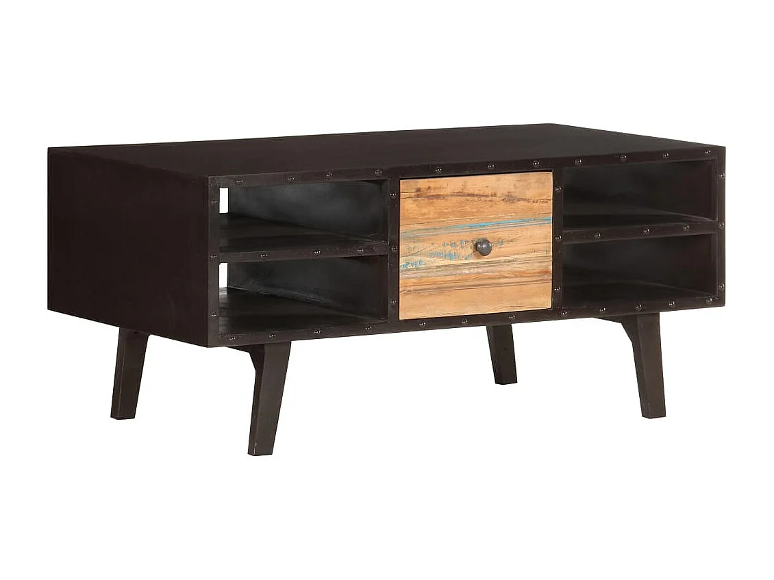 Couchtisch-Beistelltisch-Sofatisch 100x50x45 cm Altholz Massiv SHL32887