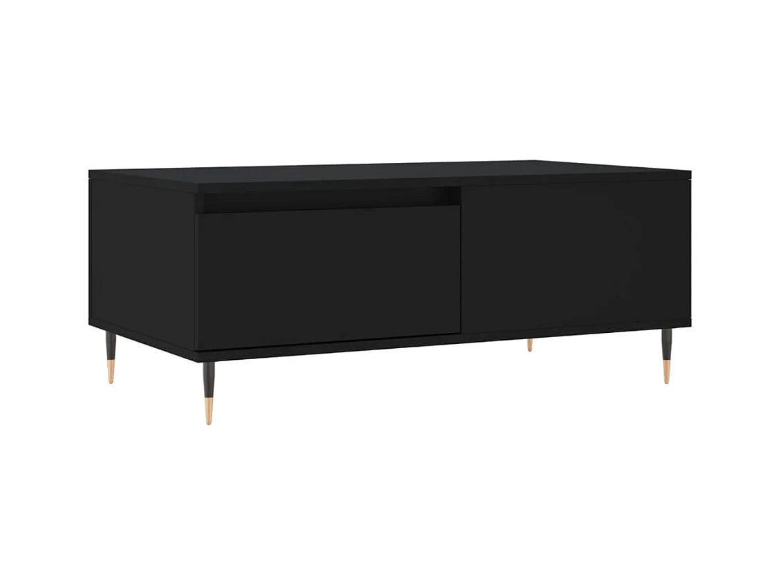 Table basse salon-Table d'appoint Noir 90x50x36,5 cm Bois d'ingénierie SHL98406