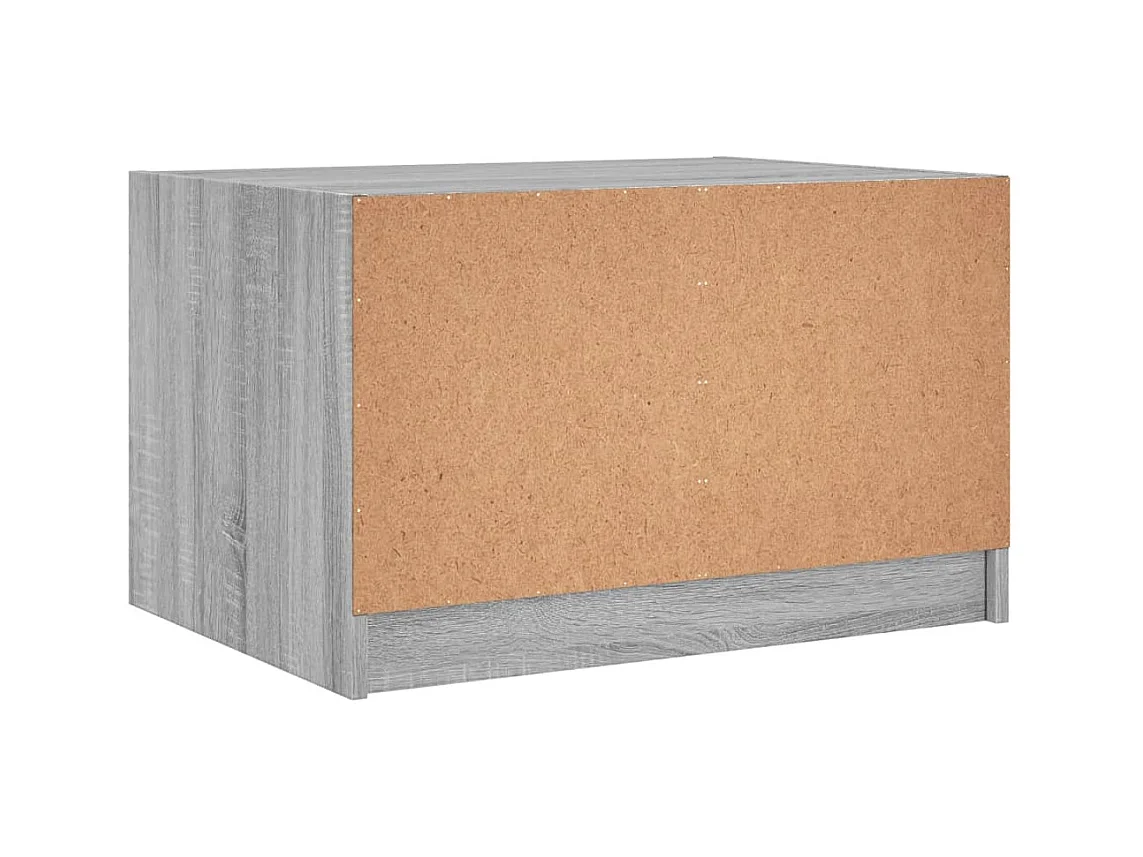 Mesa de centro-Mesa auxiliar de acero inoxidable plateado y madera maciza SHL4474