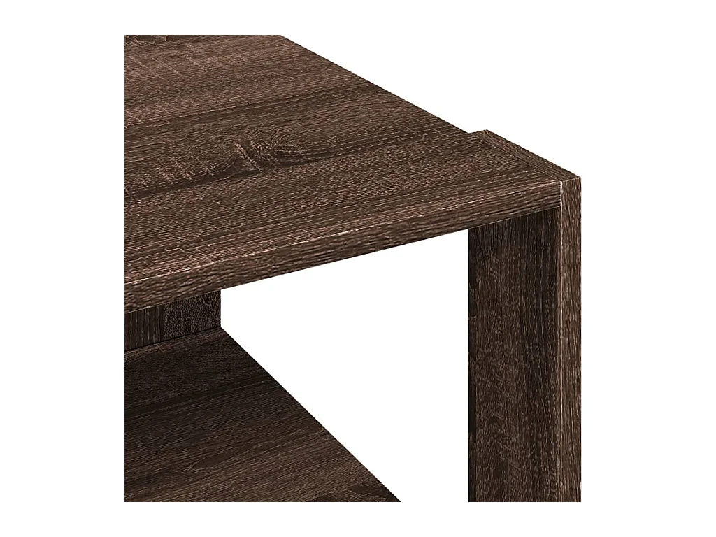 Table basse salon-Table d'appoint chêne marron 51,5x51,5x30 cm bois d'ingénierie SHL2384