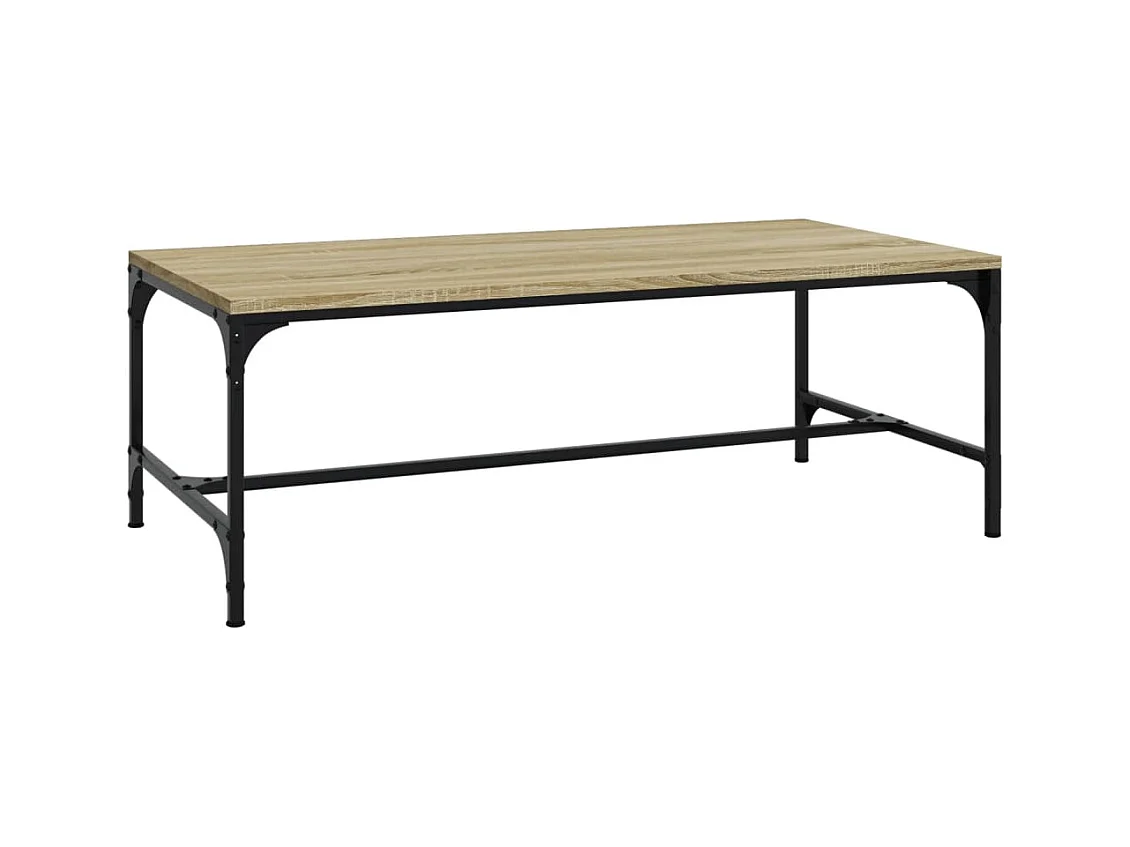 Mesa de centro | Mesa auxiliar madera contrachapada roble ahumado 68x50x38 cm SHL3188