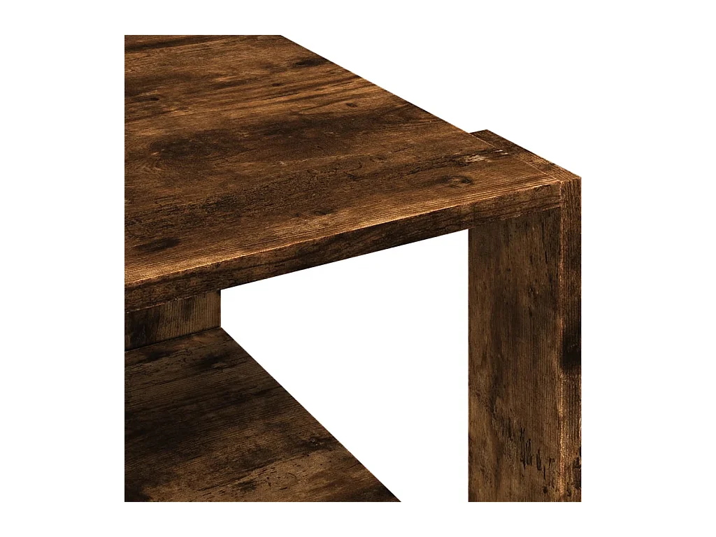 Table basse salon-Table d'appoint chêne fumé 51,5x51,5x30 cm bois d'ingénierie SHL1957