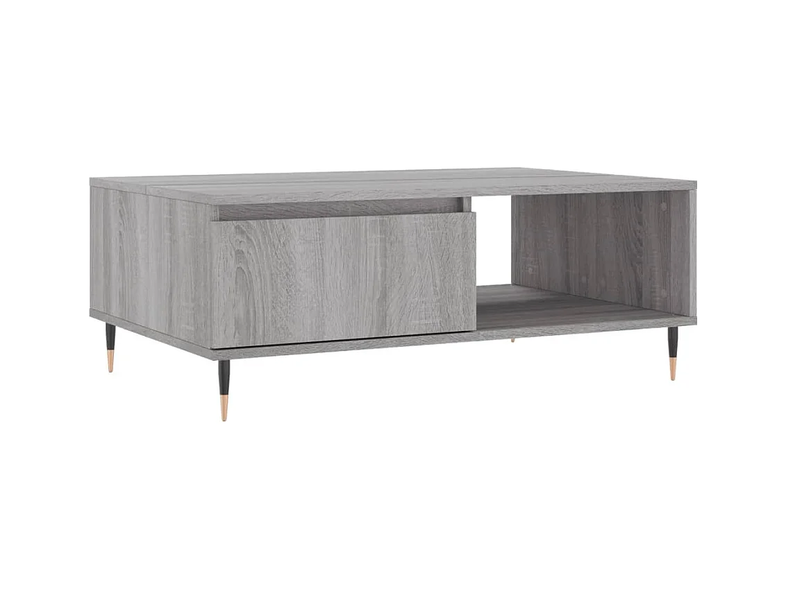 Table basse salon-Table d'appoint sonoma gris 90x60x35 cm bois d'ingénierie SHL47233