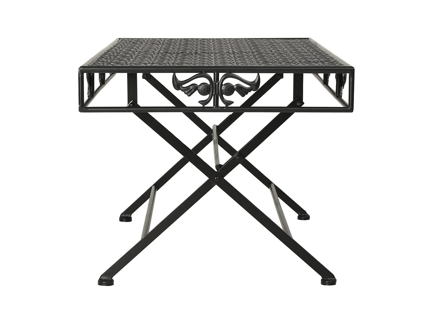 Mesa de centro | Mesa de café | Mesa auxiliar Beige y Negro 80x50x40 cm SHL3204