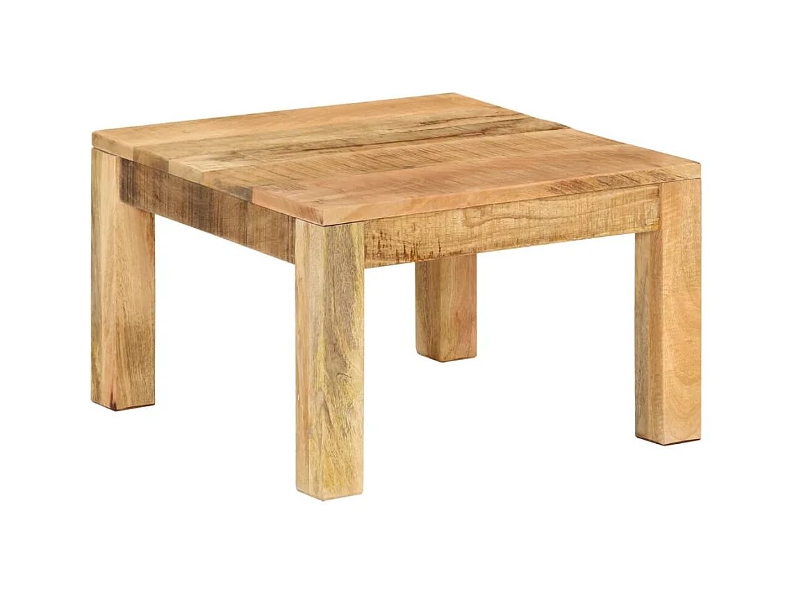 Mesa de centro | Mesa de apoio | Mesa de café 55x55x35 cm madeira de mangueira maciça
