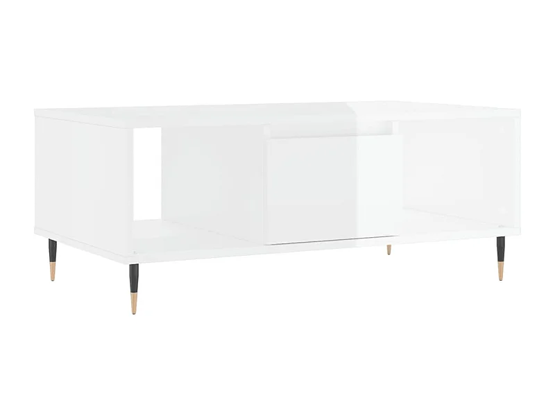 Mesa de centro | Mesa auxiliar madera ingeniería metal gris Sonoma 95x95x45 cm SHL19833