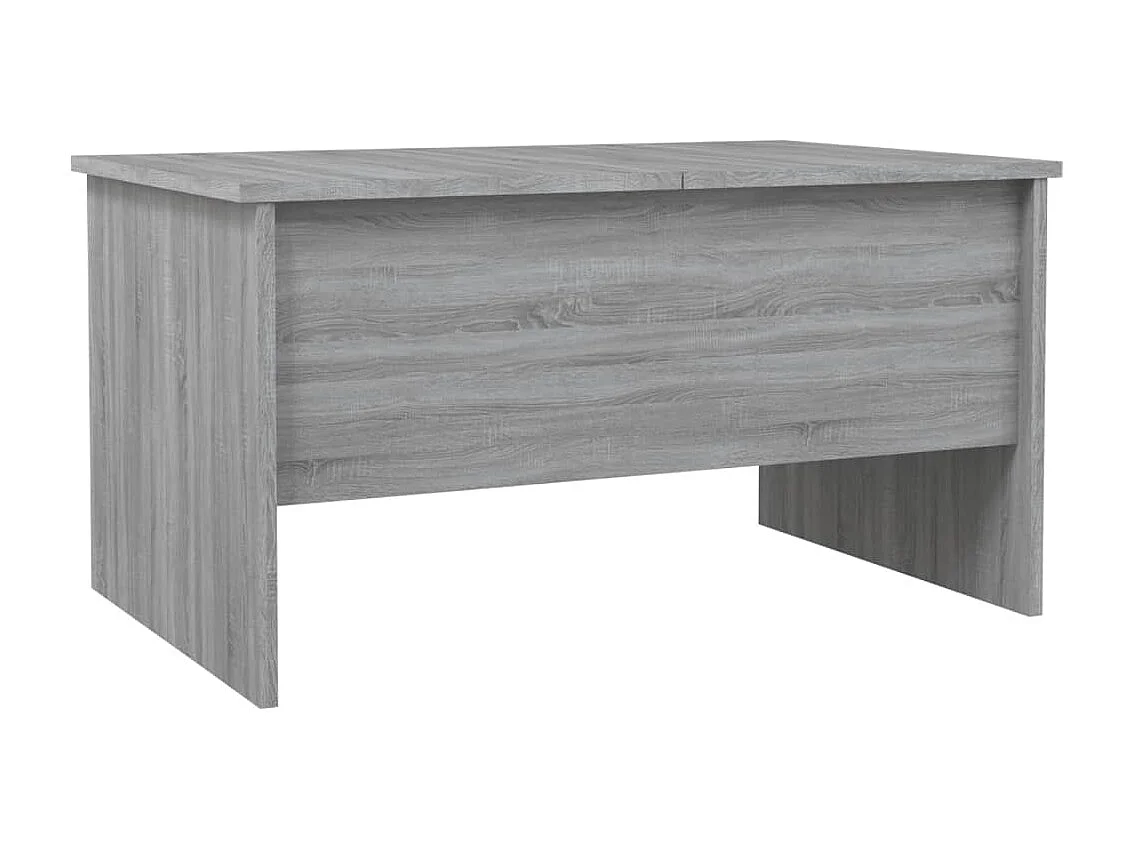 Salontafel | Woonkamertafel | Bijzettafel 80x50x42,5 cm bewerkt hout grijs sonoma eikenkleurig