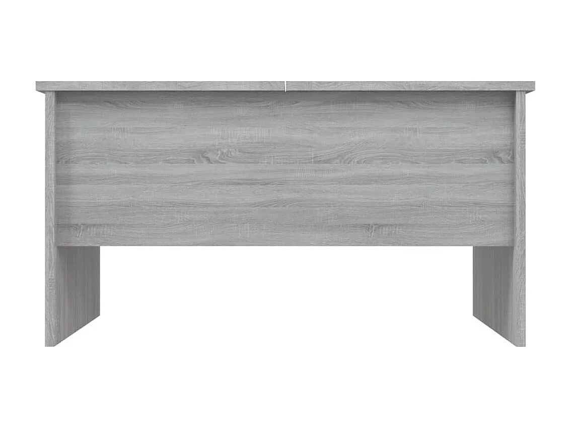 Salontafel | Woonkamertafel | Bijzettafel 80x50x42,5 cm bewerkt hout grijs sonoma eikenkleurig