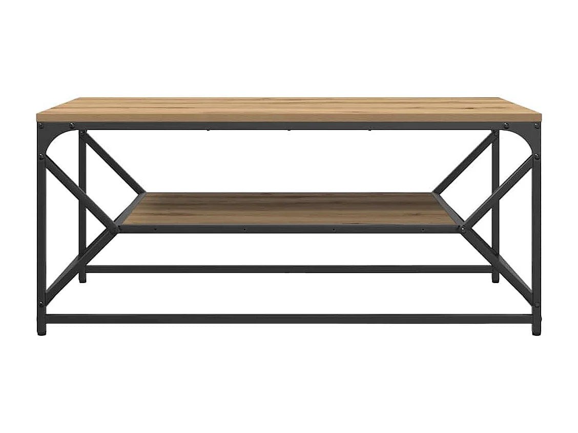 Mesa de centro-Mesa auxiliar-Mesita de centro madera de ingeniería gris hormigón 79x49x41 cm SHL3807