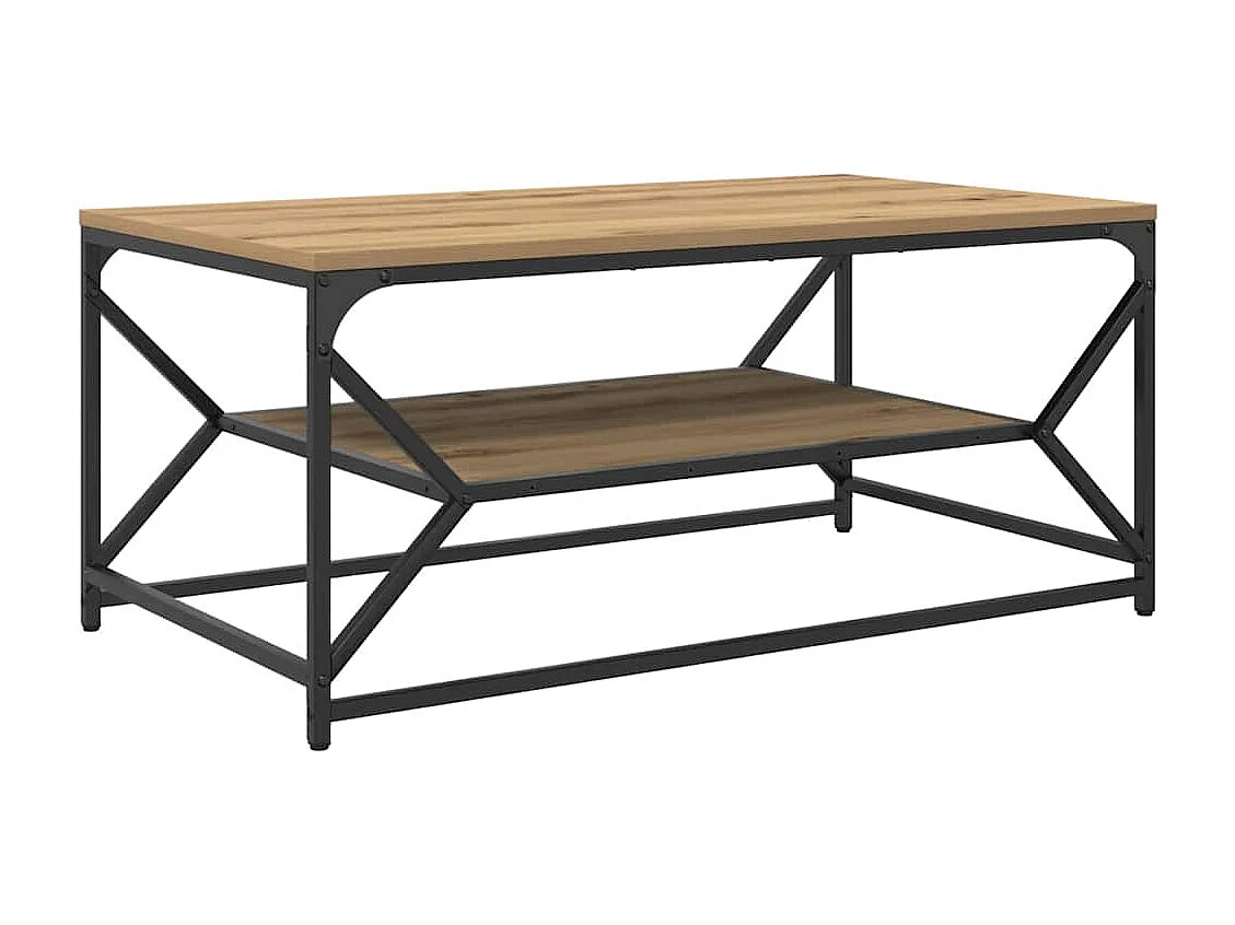 Couchtisch-Wohnzimmertisch-Beistelltische Artisan-Eiche 90x50x40 cm SHL56976