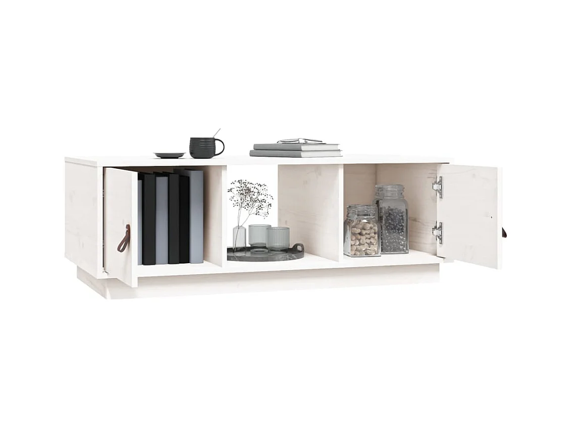 Mesa de centro | Mesa auxiliar madera contrachapada negro 90x50x40 cm SHL2312