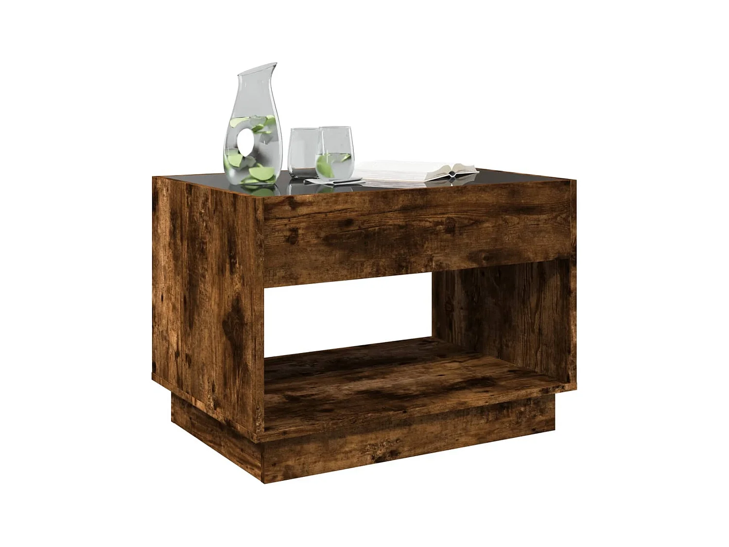 Mesa de centro-Mesa auxiliar madera de ingeniería gris Sonoma 90x60x35 cm SHL4571