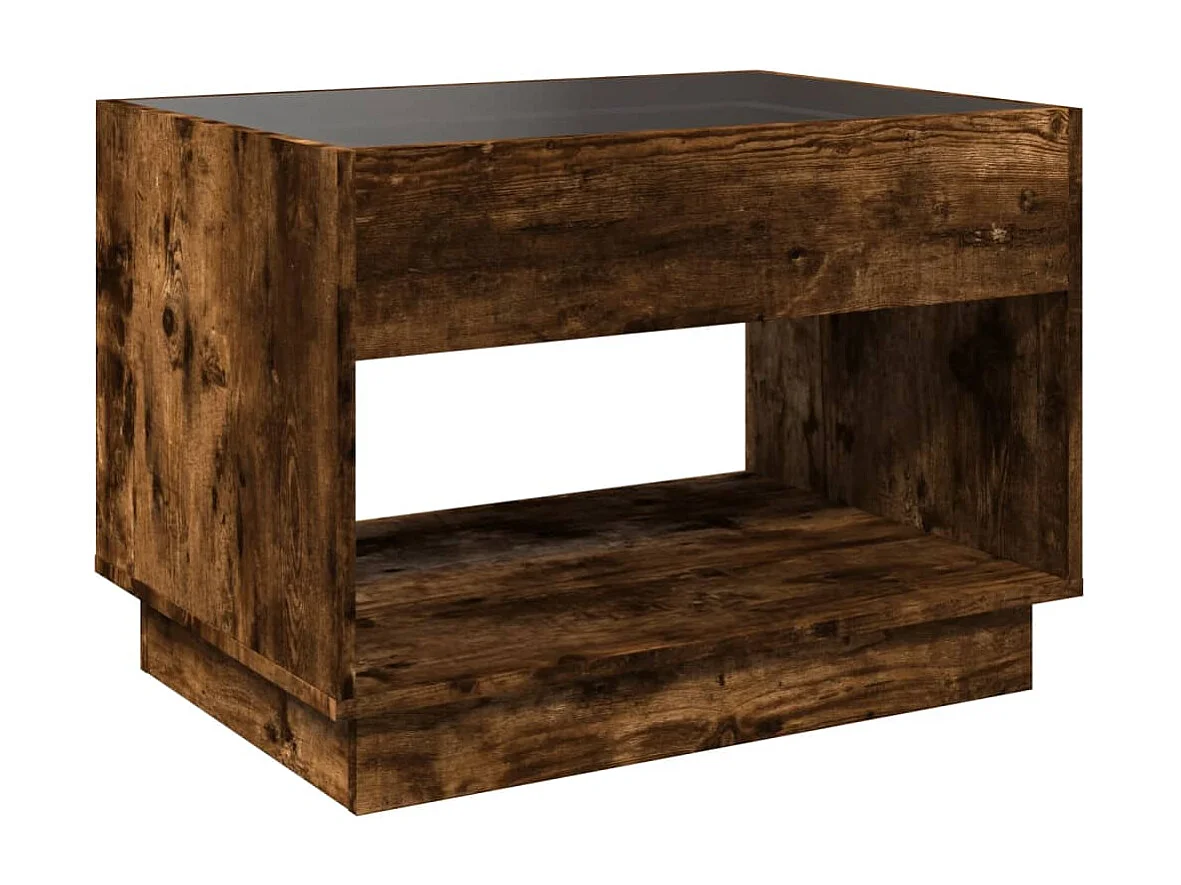 Mesa de centro-Mesa auxiliar madera de ingeniería gris Sonoma 90x60x35 cm SHL4571